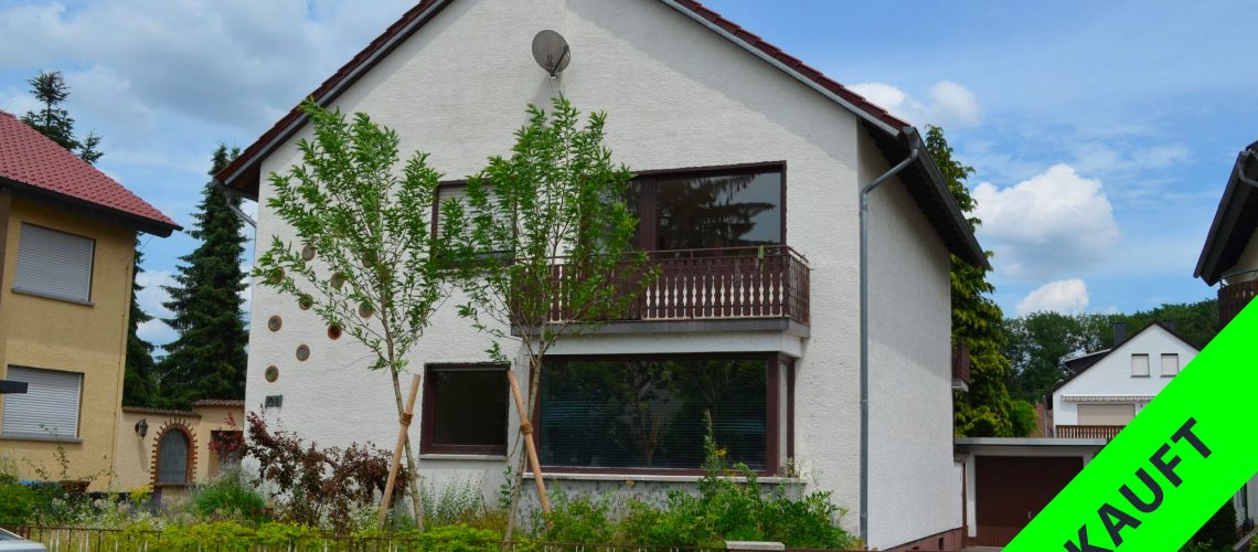Verkauftes Einfamilienhaus mit Garten